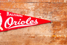 Load image into Gallery viewer, Baltimore Orioles Baseball Pennant Vintage Maryland Red Felt Sports Decor
