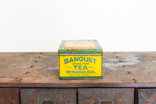Load image into Gallery viewer, Banquet Tea Tin Vintage Baltimore MD Mid-Century Advertising Tin - Eagle&#39;s Eye Finds
