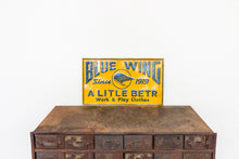 Load image into Gallery viewer, Blue Wing Clothing Sign Vintage Tin Advertising Signage Wall Decor
