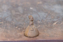 Load image into Gallery viewer, Brass Dutch Lady Figural Bell Vintage Mid-Century Decor - Eagle&#39;s Eye Finds
