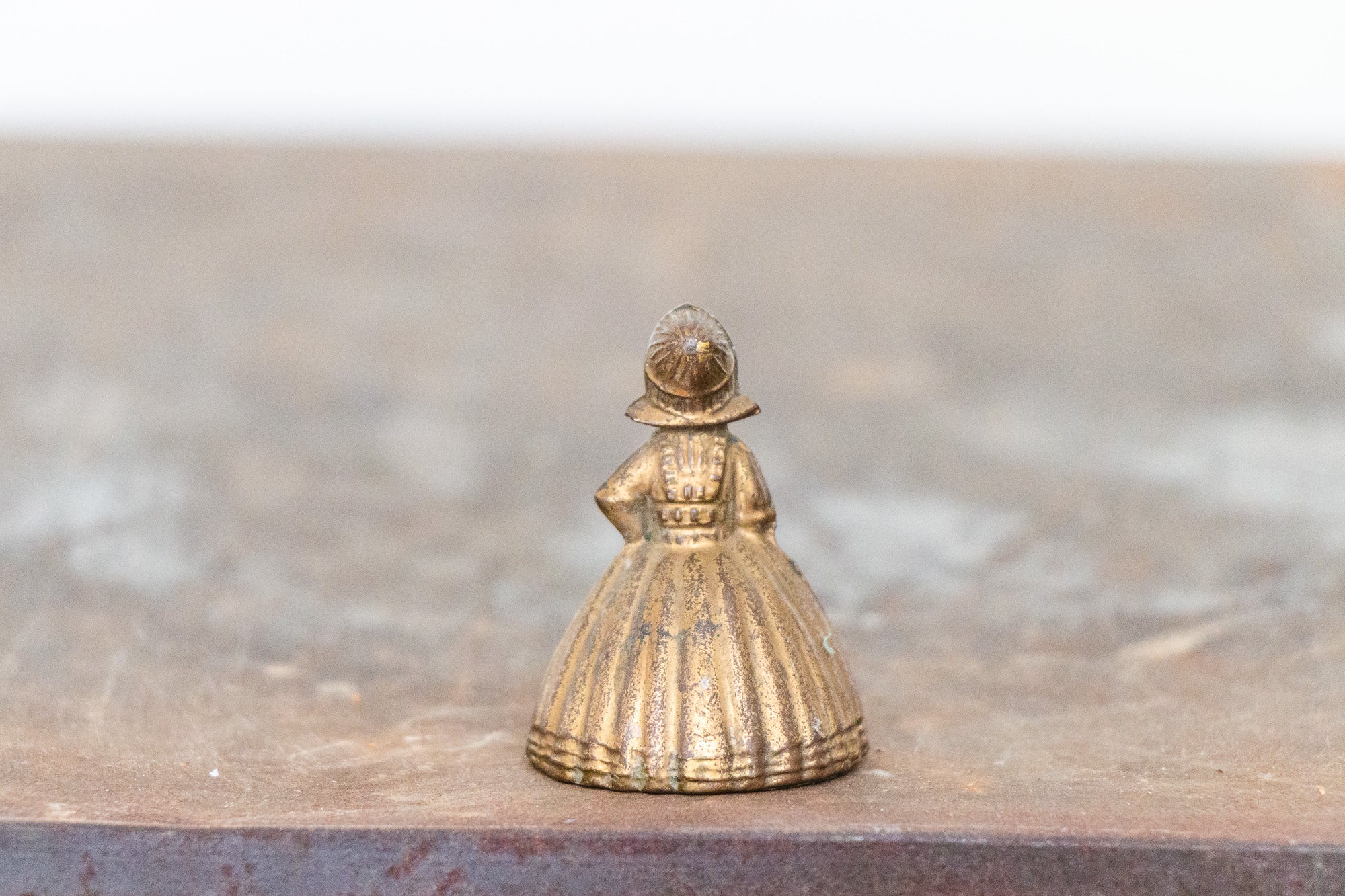 Brass Dutch Lady Figural Bell Vintage Mid-Century Decor – Eagle's