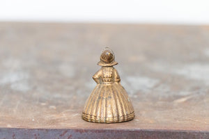 Brass Dutch Lady Figural Bell Vintage Mid-Century Decor - Eagle's Eye Finds