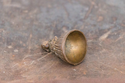 Brass Dutch Lady Figural Bell Vintage Mid-Century Decor - Eagle's Eye Finds