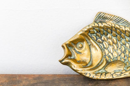 Brass Fish Dish Vintage Mid-Century Wildlife Trinket Dish or Jewelry Holder - Eagle's Eye Finds