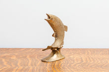 Load image into Gallery viewer, Brass Fish Statue Vintage Mid-Century Shelf Decor
