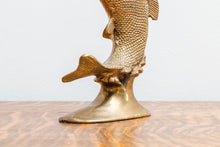 Load image into Gallery viewer, Brass Fish Statue Vintage Mid-Century Shelf Decor
