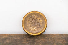 Load image into Gallery viewer, Brass Floral Compact Mirror Vintage Vanity Decor - Eagle&#39;s Eye Finds
