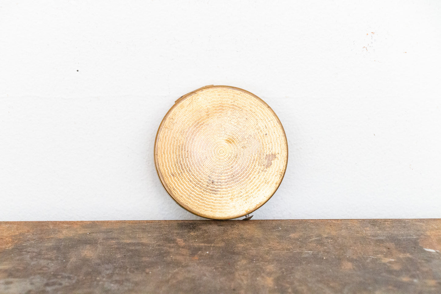 Brass Floral Compact Mirror Vintage Vanity Decor - Eagle's Eye Finds