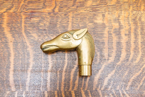 Vintage Brass Horse Cane Topper Handle