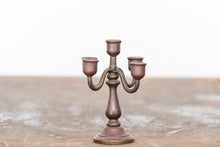 Load image into Gallery viewer, Mini Bronze Candelabra Vintage 5 Arm Candle Holders - Eagle&#39;s Eye Finds

