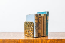 Load image into Gallery viewer, Brass Oak Leaf Bookends Vintage Shelf Decor
