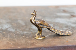 Brass Peacock Vintage Golden Bird Mid-Century Decor - Eagle's Eye Finds