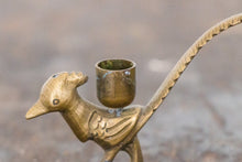 Load image into Gallery viewer, Brass Roadrunner Candleholder Vintage Bird Mid-Century Decor - Eagle&#39;s Eye Finds
