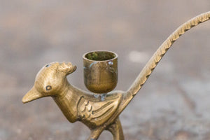 Brass Roadrunner Candleholder Vintage Bird Mid-Century Decor - Eagle's Eye Finds