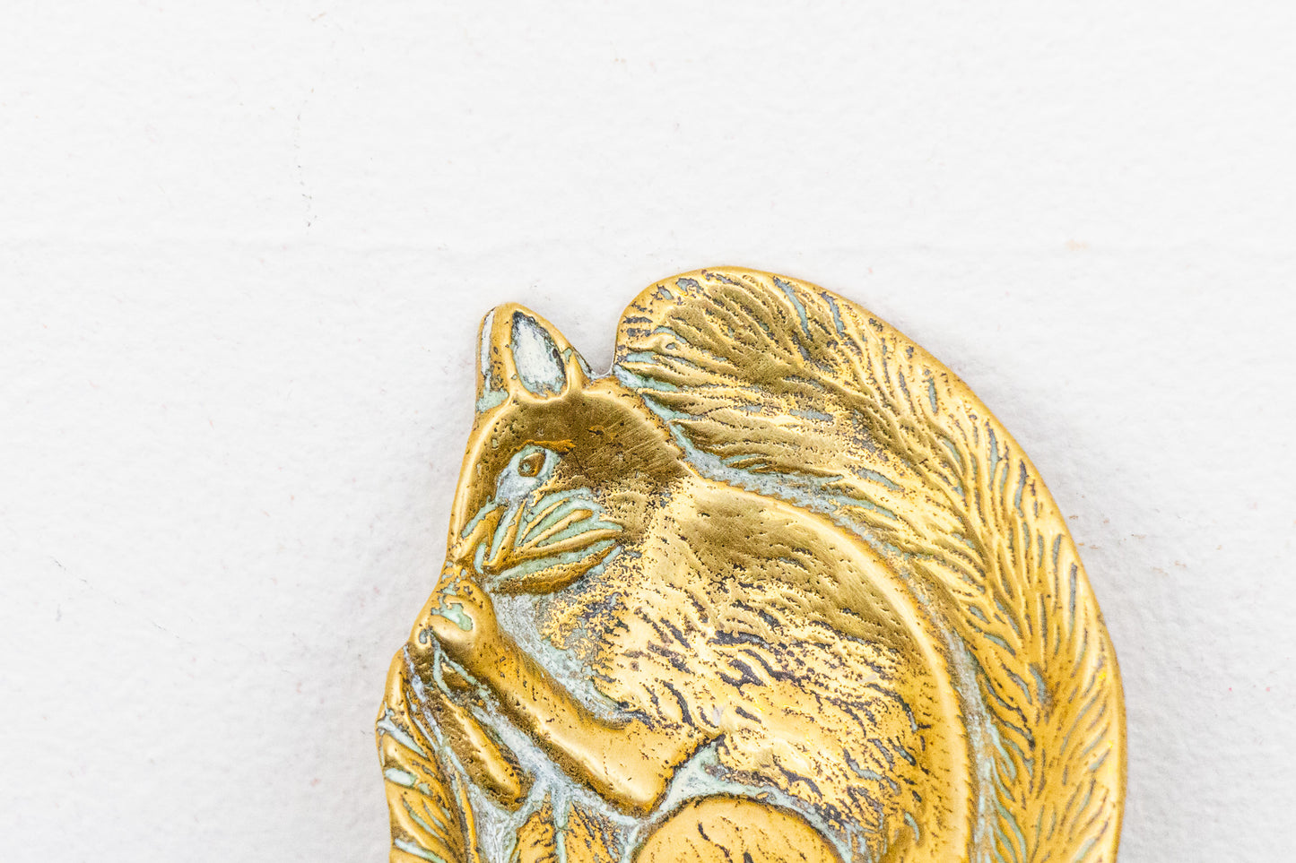 Brass Squirrel Dish Vintage Mid-Century Wildlife Trinket Dish or Jewelry Holder - Eagle's Eye Finds