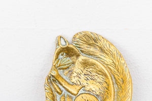 Brass Squirrel Dish Vintage Mid-Century Wildlife Trinket Dish or Jewelry Holder - Eagle's Eye Finds