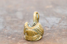 Load image into Gallery viewer, Brass Swan Toothpick Holder Vintage Waterfowl Bird Mid-Century Decor - Eagle&#39;s Eye Finds
