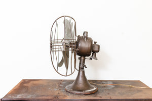 GE Vortalex Desk Fan Vintage Brown General Electric Mid-Century Decor - Eagle's Eye Finds
