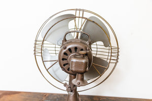 GE Vortalex Desk Fan Vintage Brown General Electric Mid-Century Decor - Eagle's Eye Finds