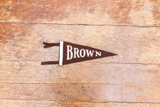 Brown University Mini Felt Pennant Vintage College Wall Decor - Eagle's Eye Finds