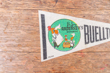 Load image into Gallery viewer, Buellton California White Felt Pennant Vintage CA Pea Soup Andersen&#39;s - Eagle&#39;s Eye Finds
