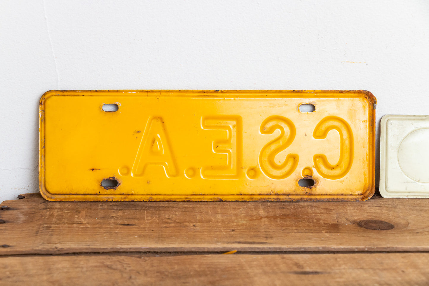 New York CSEA Booster License Plates Vintage Civil Service Employees Association Collectibles - Eagle's Eye Finds