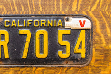 Load image into Gallery viewer, 1941 California License Plate Vintage with WWII V Victory Tab

