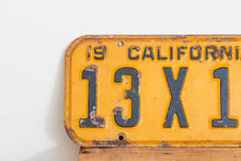 Load image into Gallery viewer, California 1947 License Plate Pair Vintage YOM DMV Clear Car Decor 13-X-191 - Eagle&#39;s Eye Finds
