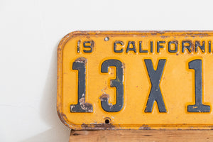 California 1947 License Plate Pair Vintage YOM DMV Clear Car Decor 13-X-191 - Eagle's Eye Finds