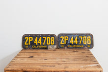 Load image into Gallery viewer, California 1951 License Plate Pair Vintage Wall Hanging Decor - Eagle&#39;s Eye Finds
