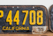 Load image into Gallery viewer, California 1951 License Plate Pair Vintage Wall Hanging Decor - Eagle&#39;s Eye Finds
