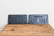 Load image into Gallery viewer, California 1963 License Plate Pair Vintage YOM DMV Clear Car Decor - Eagle&#39;s Eye Finds
