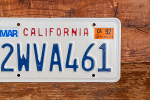 1988 1992 California License Plate Vintage Wall Decor 2WVA461