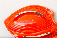 Load image into Gallery viewer, Orange California Originals Mid-Century Ashtray Vintage MCM Ceramic Pottery - Eagle&#39;s Eye Finds
