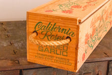 Load image into Gallery viewer, California Roses Garlic Box Vintage Kitchen Advertising Decor
