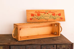 California Roses Garlic Box Vintage Kitchen Advertising Decor