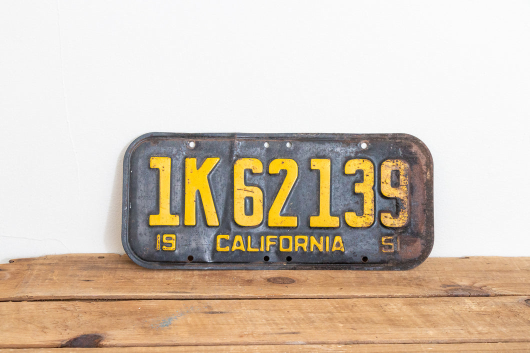 California 1951 License Plate Vintage Wall Hanging Decor - Eagle's Eye Finds