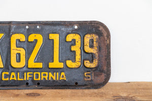 California 1951 License Plate Vintage Wall Hanging Decor - Eagle's Eye Finds
