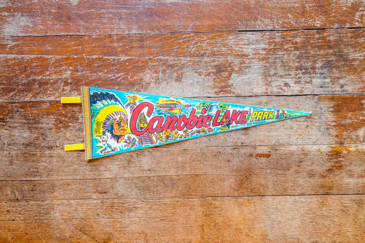 Canobie Lake Park New Hampshire Pennant Vintage Retro Amusement Park