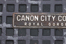 Load image into Gallery viewer, Canon City Colorado License Plate Topper Vintage Automobilia
