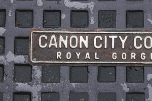 Canon City Colorado License Plate Topper Vintage Automobilia