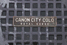 Load image into Gallery viewer, Canon City Colorado License Plate Topper Vintage Automobilia
