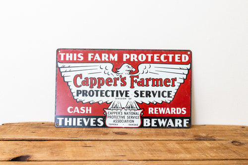 Capper's Farmer Tin Sign Vintage Farmhouse Decor - Eagle's Eye Finds