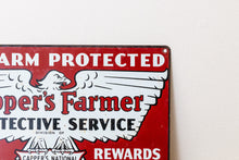 Load image into Gallery viewer, Capper&#39;s Farmer Tin Sign Vintage Farmhouse Decor - Eagle&#39;s Eye Finds
