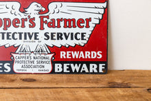 Load image into Gallery viewer, Capper&#39;s Farmer Tin Sign Vintage Farmhouse Decor - Eagle&#39;s Eye Finds
