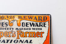 Load image into Gallery viewer, Early Capper&#39;s Farmer Tin Sign Vintage Farmhouse Decor - Eagle&#39;s Eye Finds

