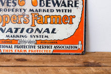 Load image into Gallery viewer, Early Capper&#39;s Farmer Tin Sign Vintage Farmhouse Decor - Eagle&#39;s Eye Finds
