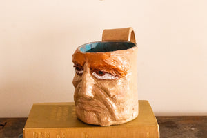 Ceramic Face Mug Vintage Weird Oddity Shelf Decor