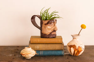 Ceramic Head Mug Vintage Kitschy Oddity Shelf Decor