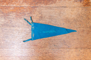 Cheyenne Wyoming Blue Felt Pennant Vintage WY Wall Decor - Eagle's Eye Finds